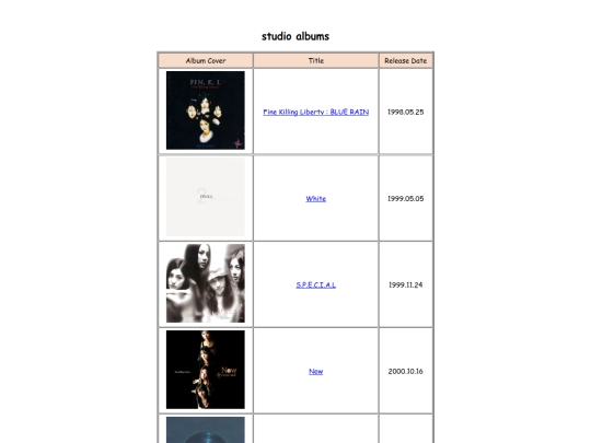discography screenshot