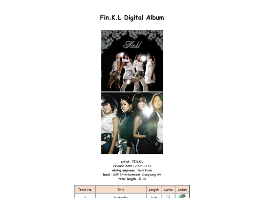 discography/finkldigital screenshot