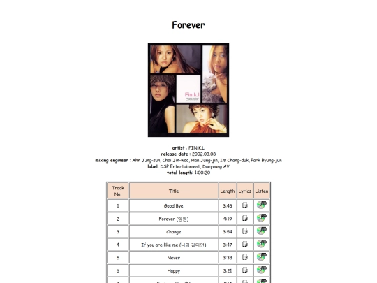 discography/forever screenshot