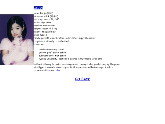 profiles/leejin screenshot