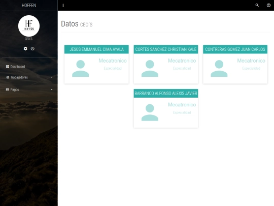 admin screenshot