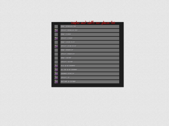 taylor/sexlists screenshot
