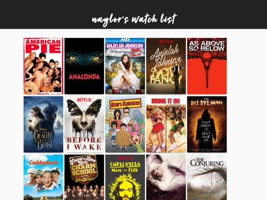 taylor/watchlist/new screenshot