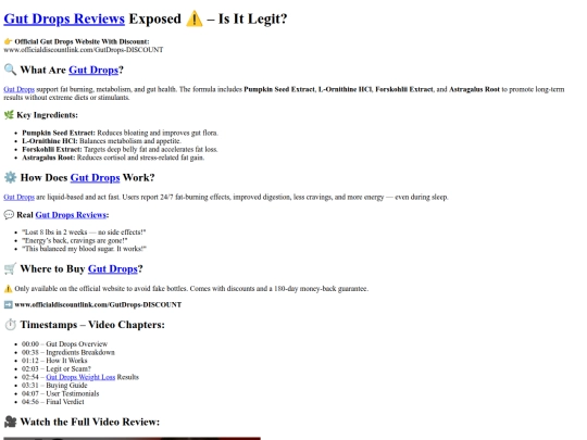 REVIEWS/gut_drops_2025 screenshot