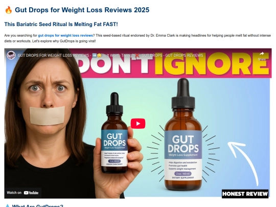 REVIEWS/gutdrops screenshot