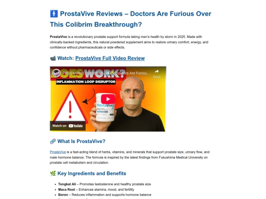 REVIEWS/prostavive_2025 screenshot