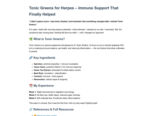 REVIEWS/tonic_greens_herpes screenshot