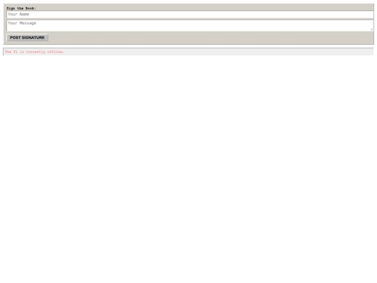 guestbook screenshot