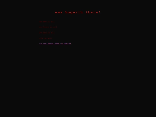 hogarthwasthere screenshot