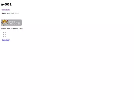a-001 screenshot