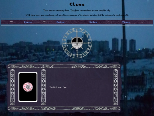 clues screenshot