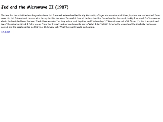 about/discography/jedandthemicrowaveii screenshot