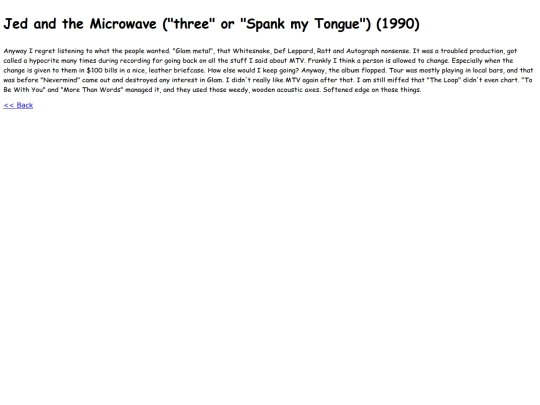 about/discography/jedandthemicrowavethreespankmytongue screenshot
