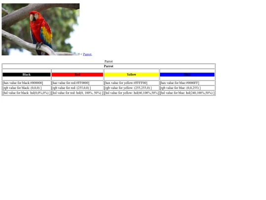 Colour Scheme Assignment/Colour-CSS screenshot