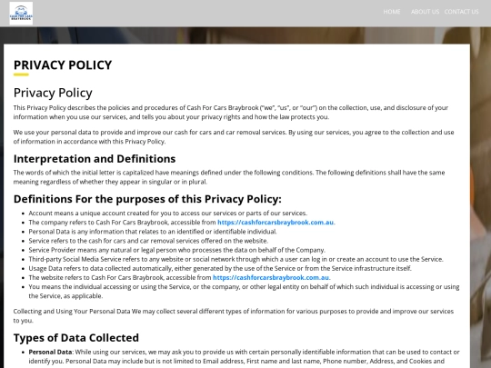 privacy-policy screenshot