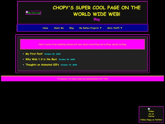 blog screenshot