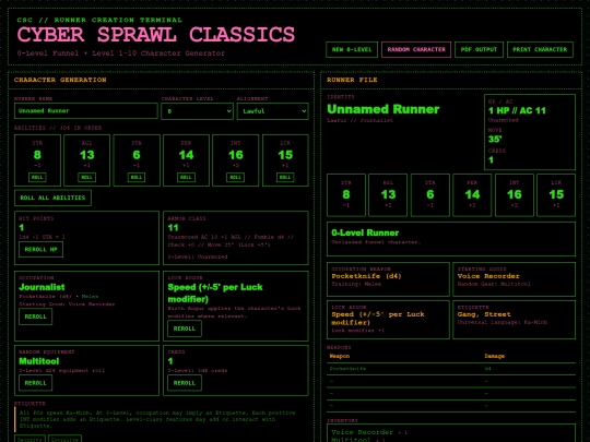 chargen screenshot