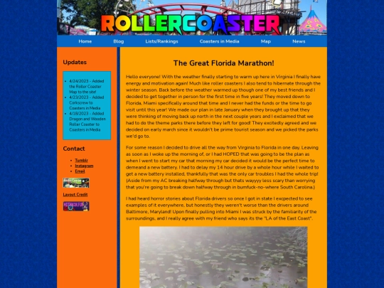 navbar pages/Travel Blog/2023FloridaTrip screenshot