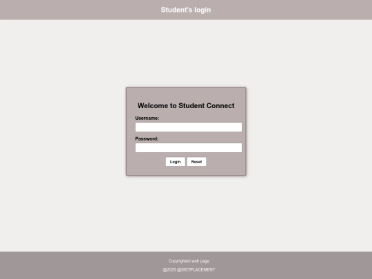 login screenshot
