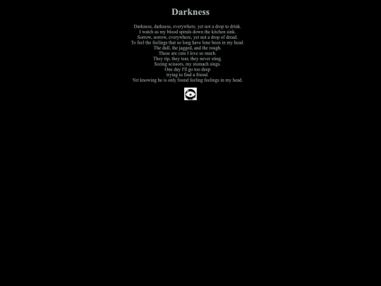 poems/Darkness screenshot