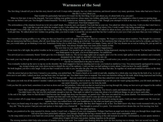 poems/warmness screenshot
