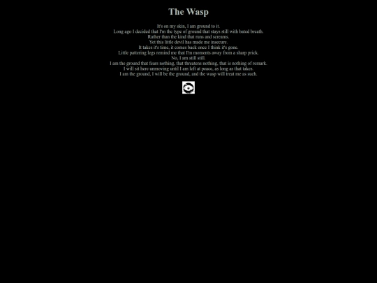 poems/wasp screenshot