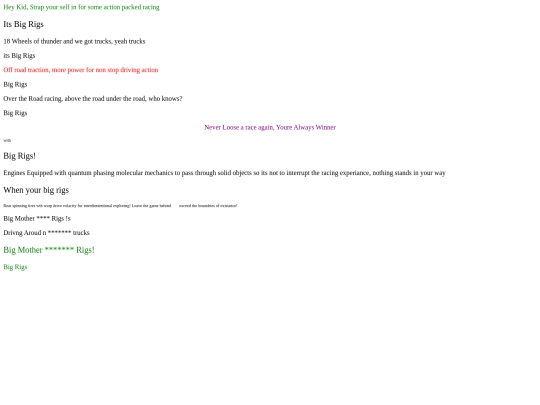 BigRigsCommercalLyrics screenshot
