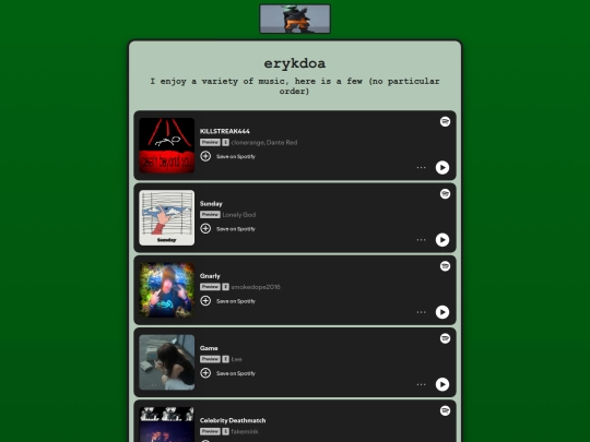 index screenshot