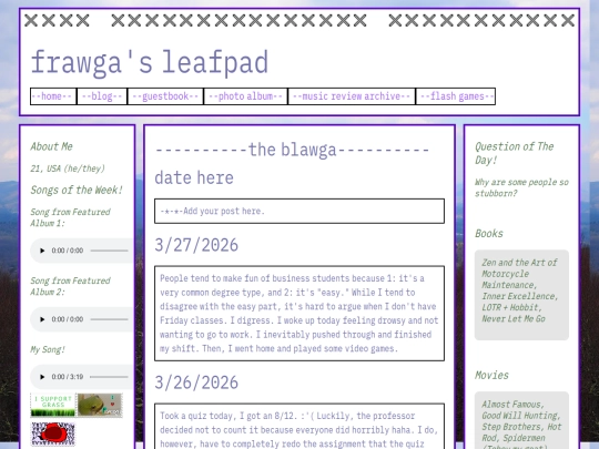 blog screenshot