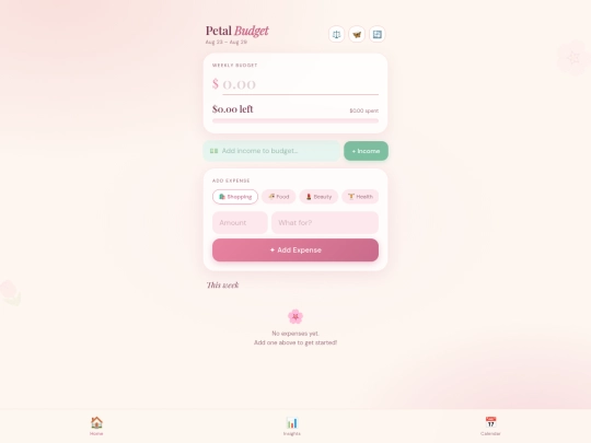 budget screenshot