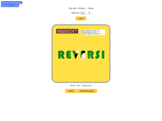 reversi-demo/Game-demo-debug screenshot