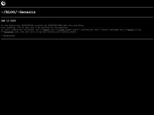 blog/genesis screenshot