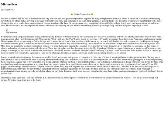 articles/minimalism screenshot