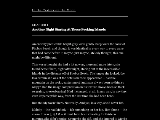 craters/chapter1 screenshot