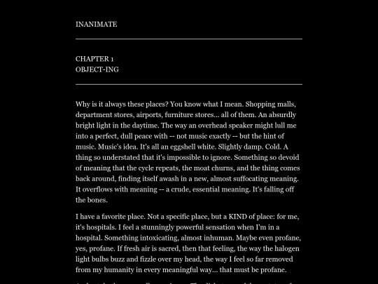 inanimate/chapter1 screenshot