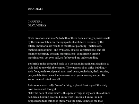 inanimate/chapter2 screenshot