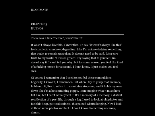 inanimate/chapter3 screenshot