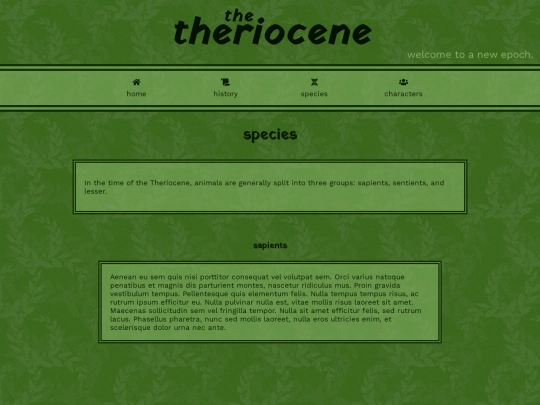 species screenshot