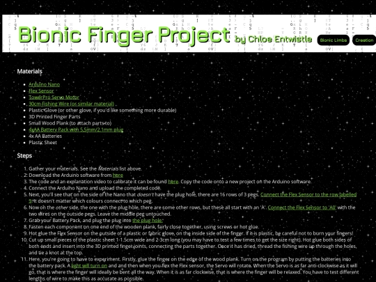 Creation screenshot