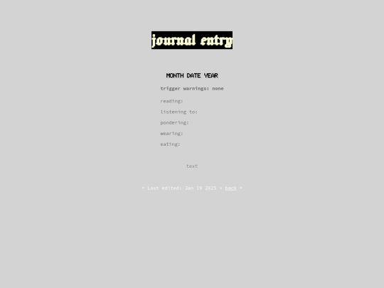 journal/journaltemplate screenshot