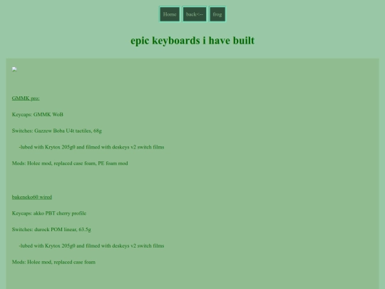 Keyboards screenshot