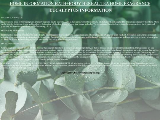 EucalyptusInformation screenshot