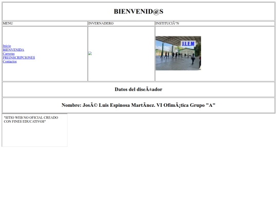 bienvenida screenshot