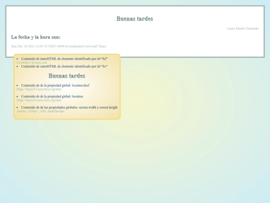 date screenshot