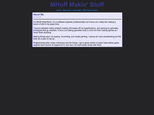 pages/about_me screenshot