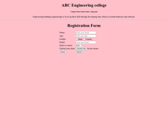 science expo/register screenshot