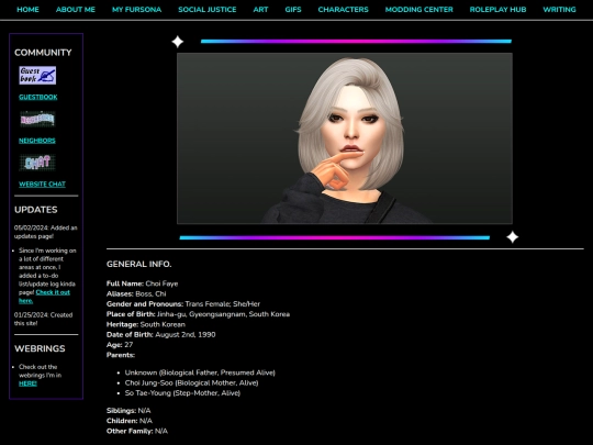 Creative/Character-Info/Biographies/Choi-Faye screenshot