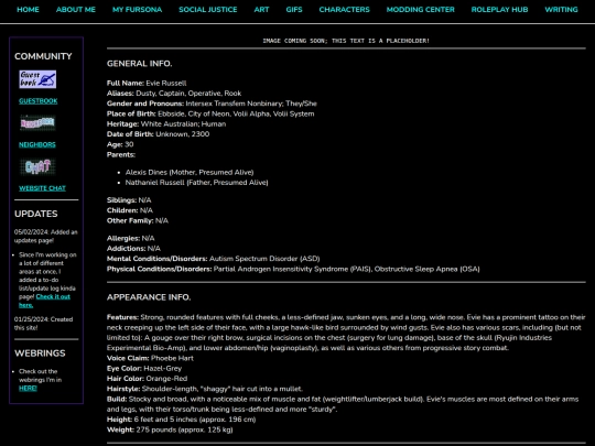 Creative/Character-Info/Biographies/Evie-Russell screenshot