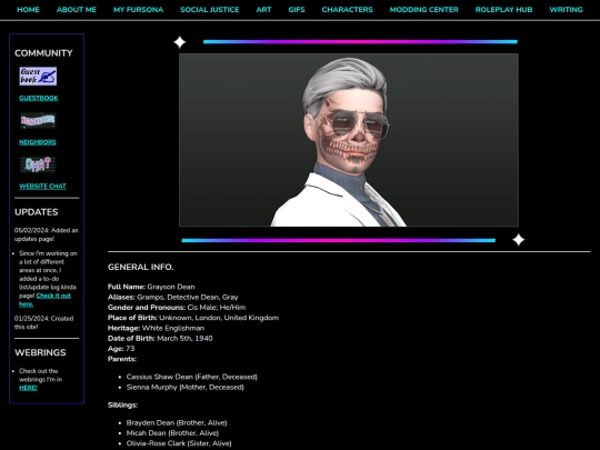 Creative/Character-Info/Biographies/Grayson-Dean screenshot