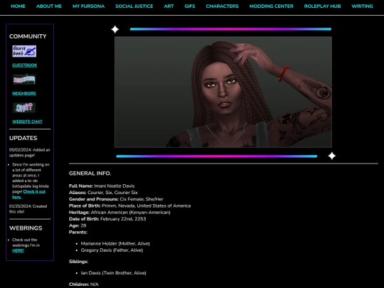 Creative/Character-Info/Biographies/Imani-Davis screenshot